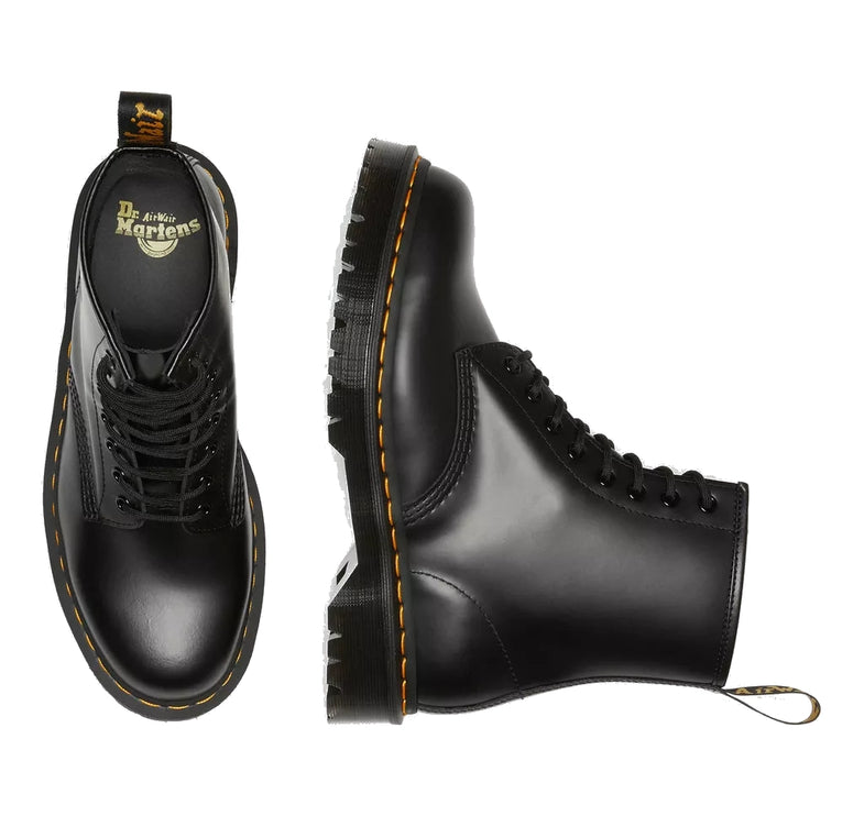 Dr. Martens Unisex 1460 Bex Smooth Leather Platform Boots Black