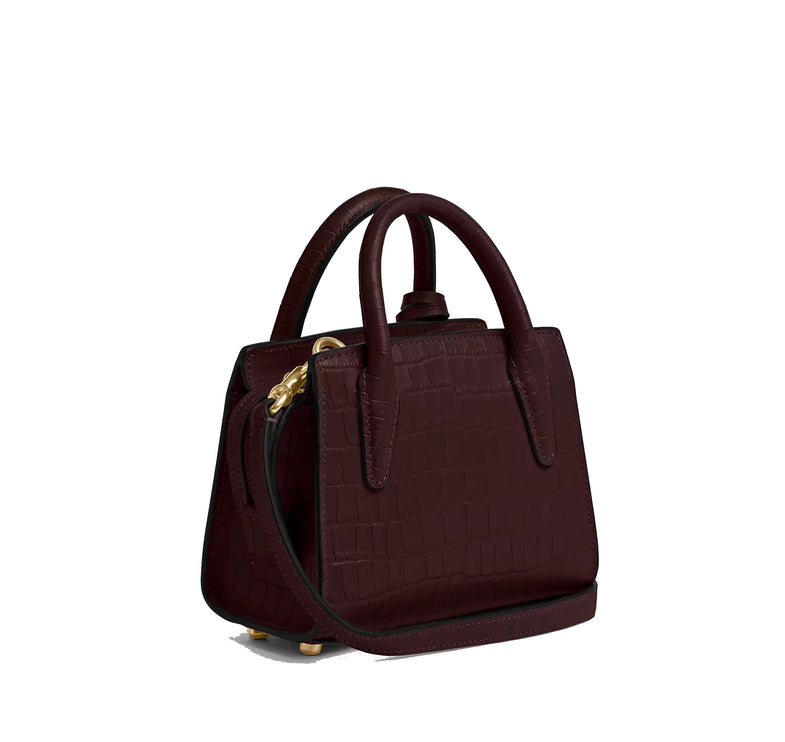 Coach Women's Andrea Mini Carryall Bag Gold/Merlot