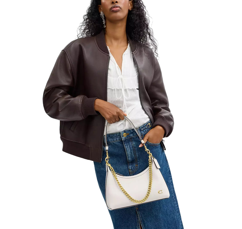 Coach Women's Juliet Shoulder Bag 25 Brass/Chalk