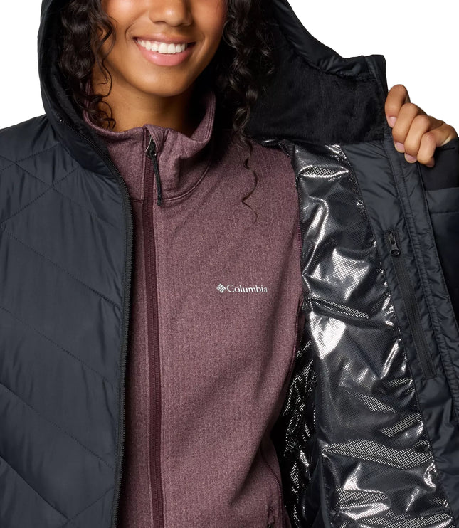 Columbia Women's Heavenly Long Hooded Jacket Black