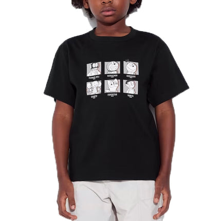 Uniqlo Kid's Fujiko-F-Fujio 90th UT Short Sleeve T-Shirt 09 Black