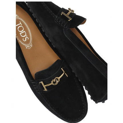 Tod's Women's Gommino Embellished Round-Toe Loafers Black