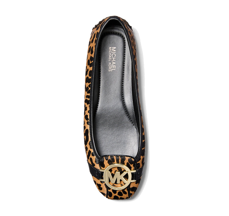 Michael Kors Women's Fulton Leopard Print Calf Hair Moccasin Deer Multi