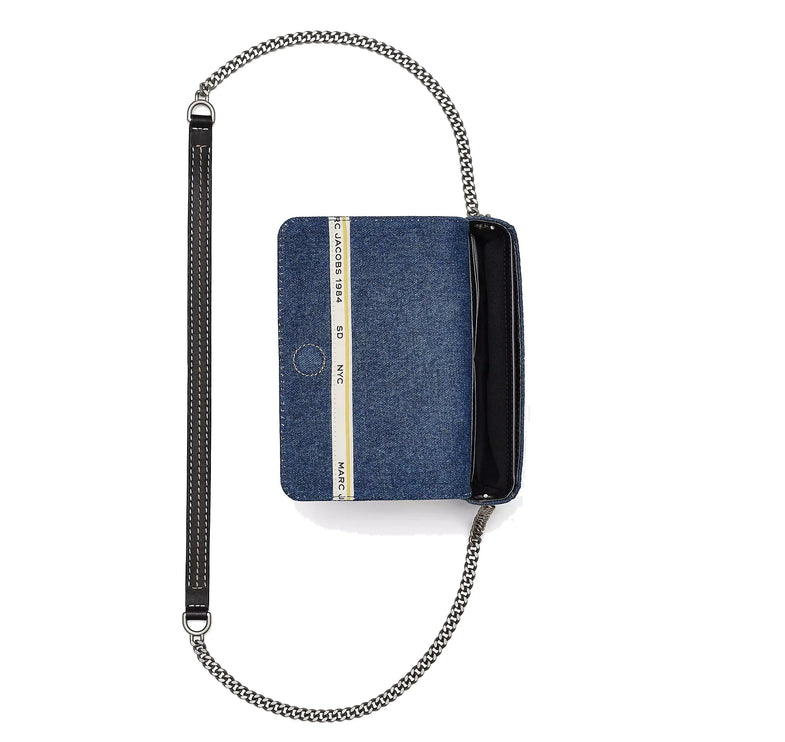 Marc Jacobs Women's The Denim Chain Mini Bag Dark Wash