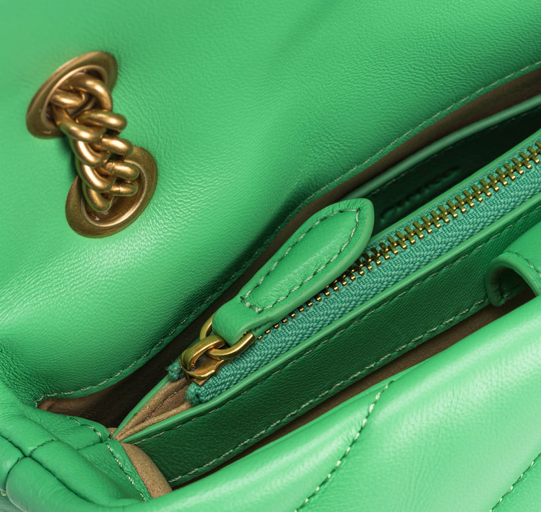 Pinko Women's Mini Love Bag Puff Maxi Quilt Mint Green