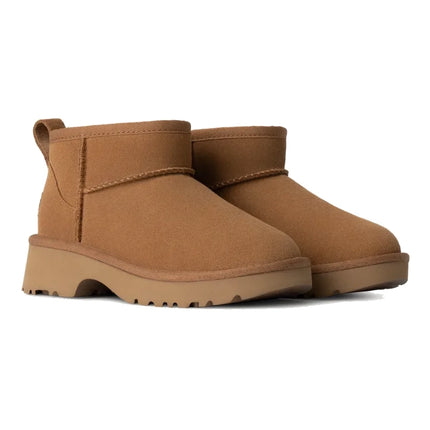 UGG Big Kid's Classic Ultra Mini New Heights Chestnut