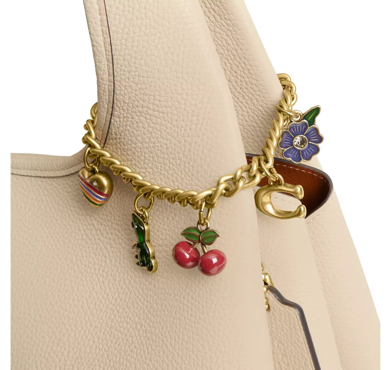 Coach Women's Motif Chain Bag Charm Metal/Brass/Multi