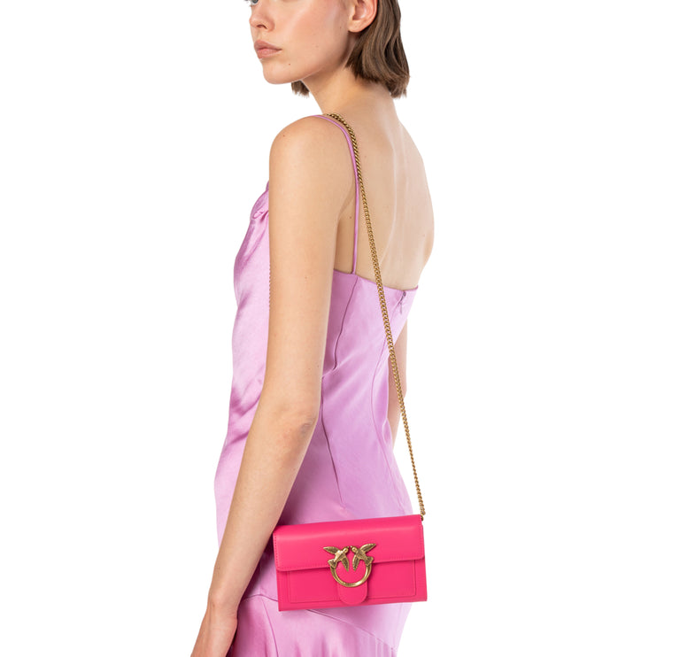 Pinko Women's Love Bag One Wallet Simply Pink