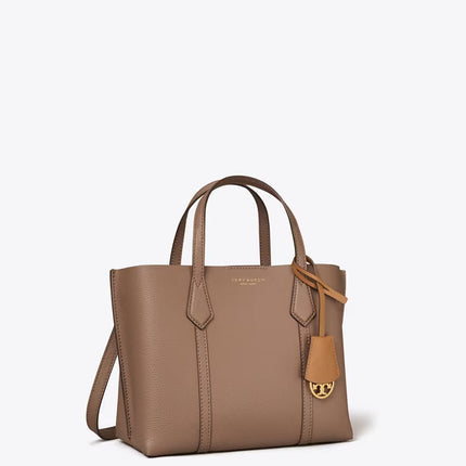 Tory Burch Women's Small Perry Triple-Compartment Tote CLAM SHELL