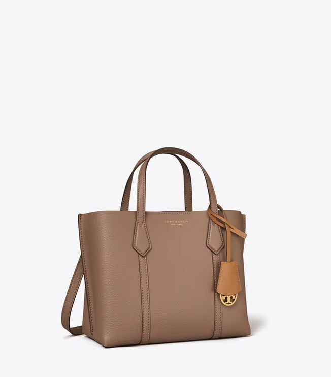 Tory Burch Women's Small Perry Triple-Compartment Tote CLAM SHELL