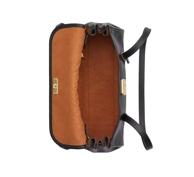 Coach Women's Bridget Flap Shoulder Bag Gold/Black