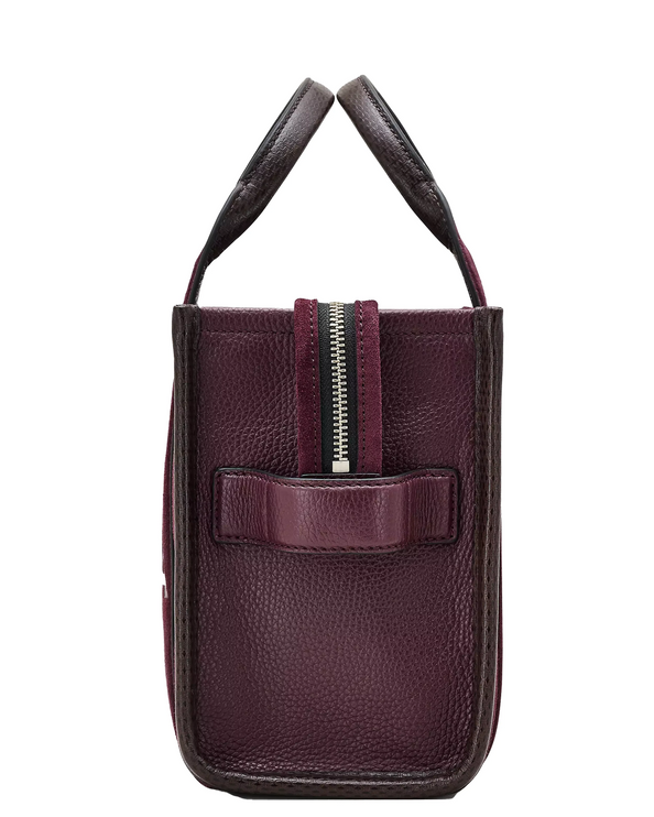Marc Jacobs Women's The Suede Small Tote Bag Dark Plum