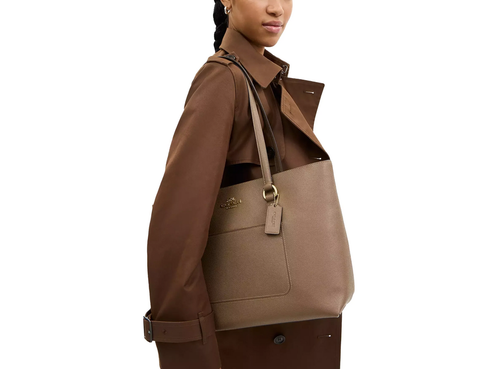 Coach Women's Station Tote Bag Gold/Dark Stone