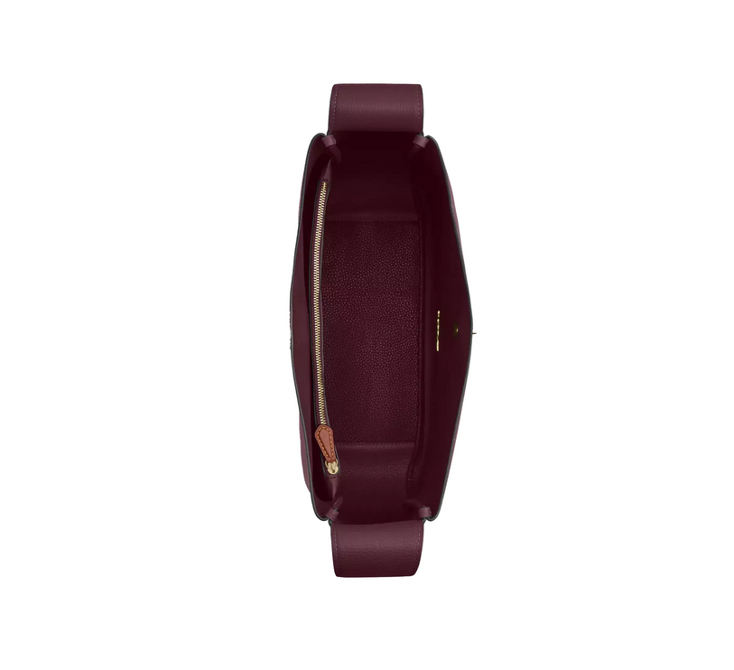 Coach Women's Hadley Large Shoulder Bag Gold/Dark Wine