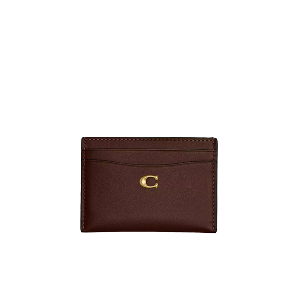 Coach Women's Essential Card Case Brass/Maple