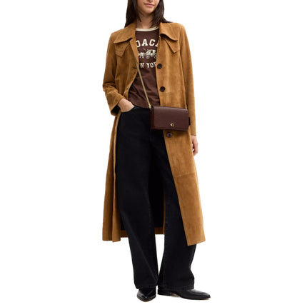 Coach Women's Mila Crossbody Bag With Signature Canvas Brass/Maple