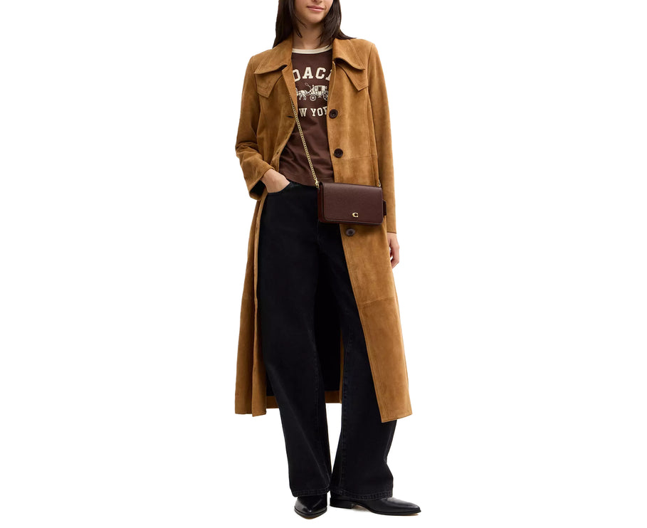 Coach Women's Mila Crossbody Bag With Signature Canvas Brass/Maple