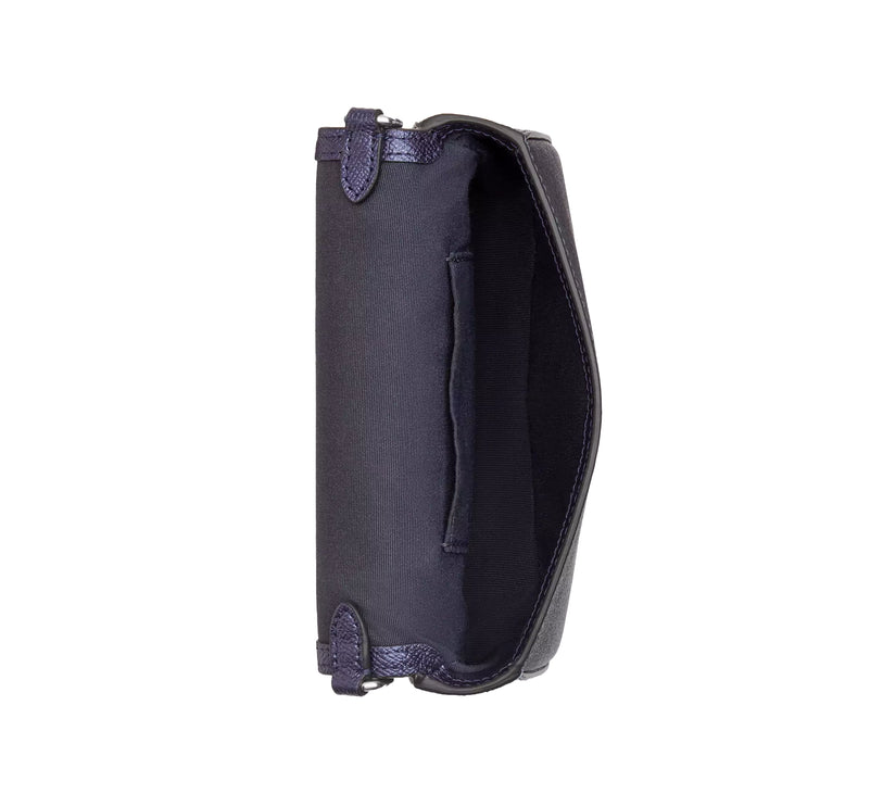 Coach Women's Mini Josie Top Handle Bag In Signature Canvas Silver/Blue/Navy