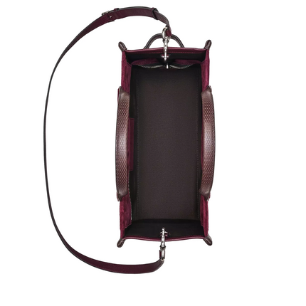 Marc Jacobs Women's The Suede Medium Tote Bag Dark Plum
