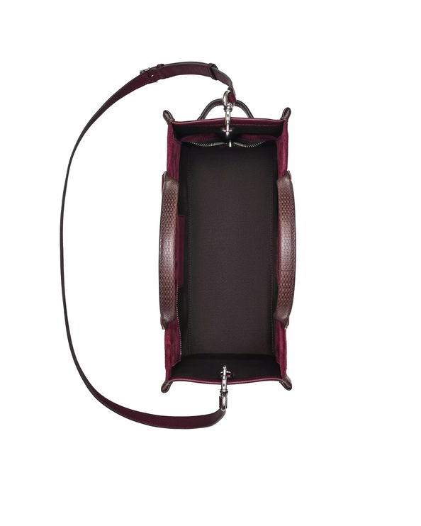 Marc Jacobs Women's The Suede Medium Tote Bag Dark Plum