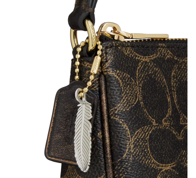 Coach Women's Nolita 19 In Loved Signature Canvas With Charms Gold/Brown