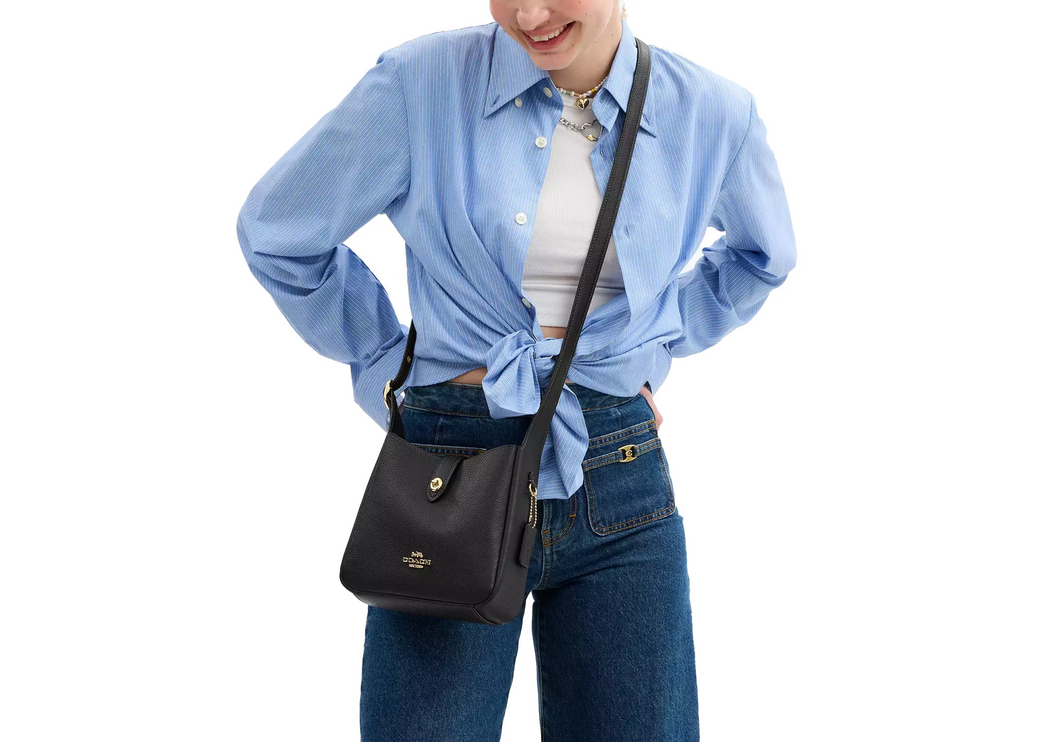 Coach Women's Hadley Mini Crossbody Bag Gold/Black