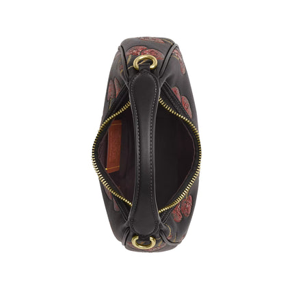 Coach Women's Carmen Mini Crossbody Bag With Cherry Print Gold/Black Multi