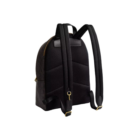 Coach Women's Taylor Small Backpack In Signature Canvas Gold/Walnut/Black