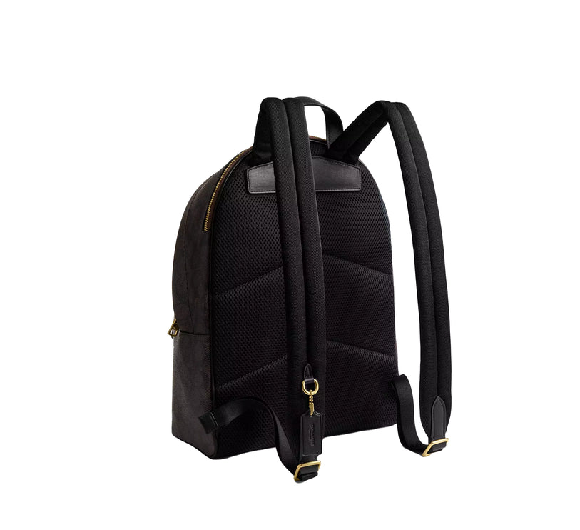 Coach Women's Taylor Small Backpack In Signature Canvas Gold/Walnut/Black