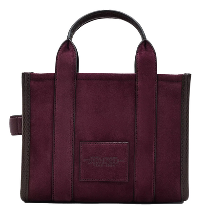 Marc Jacobs Women's The Suede Small Tote Bag Dark Plum