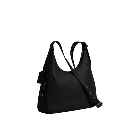 Coach Women's Ella Shoulder Bag Gunmetal/Black