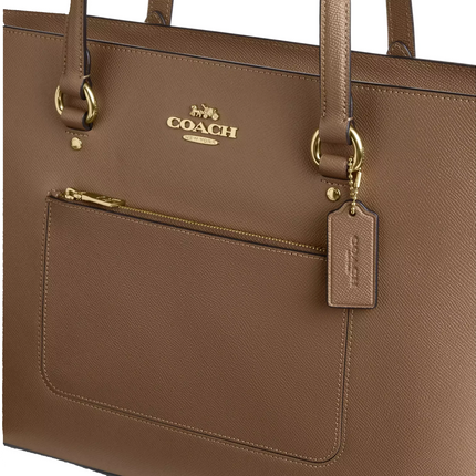 Coach Women's Station Tote Bag Gold/Dark Stone