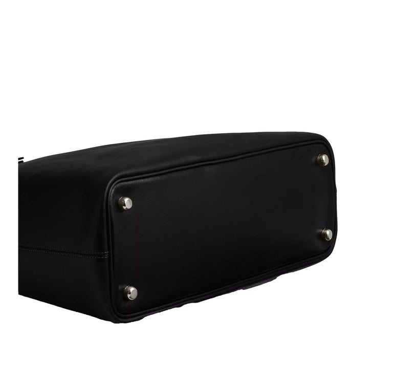 Coach Women's Easton Tote Bag Smooth Leather Gunmetal/Black