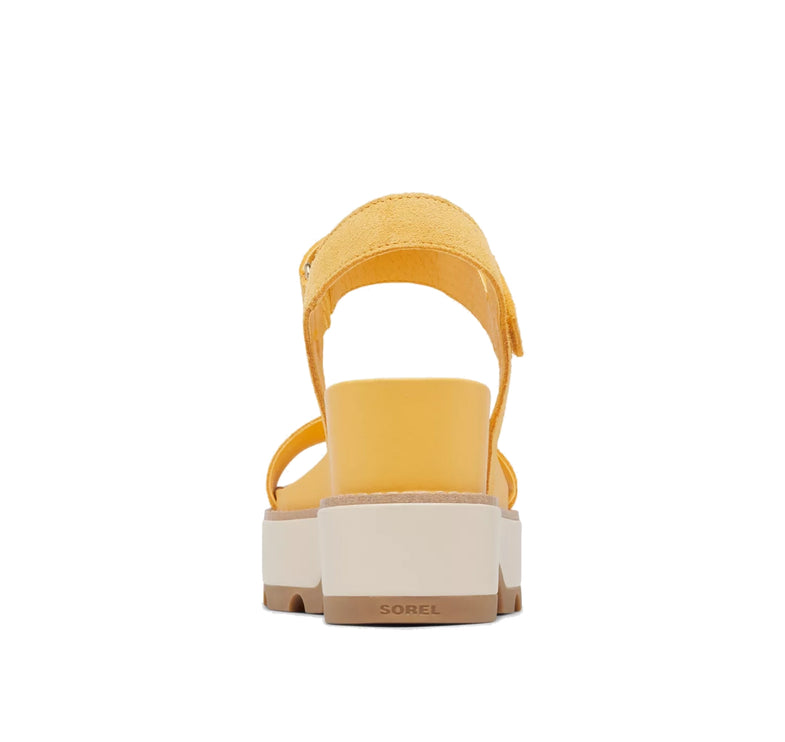 Sorel Women's Joanie IV Y Strap Wedge Sandal Yellow Ray/Honey White