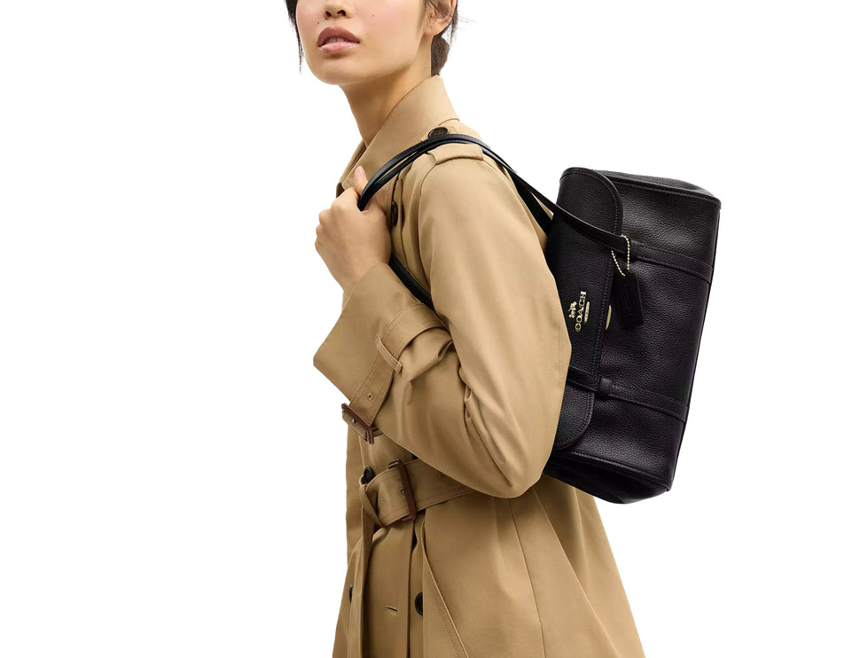 Coach Women's Bridget Flap Shoulder Bag Gold/Black