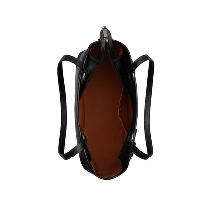 Coach Women's Easton Tote Bag Smooth Leather Gunmetal/Black