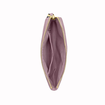 Coach Women's Corner Zip Wristlet With Quilting Gold/Carnation