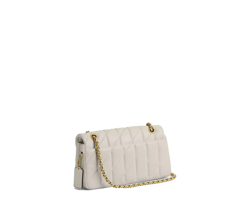 Coach Women's Tabby Shoulder Bag 26 With Pillow Quilting Brass/Chalk