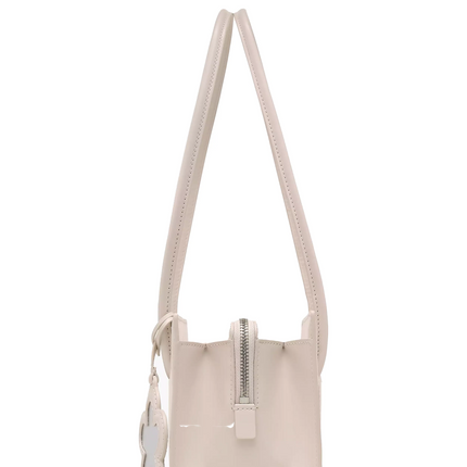 Marc Jacobs Women's The Glam Mirror Satchel Bag Cotton White