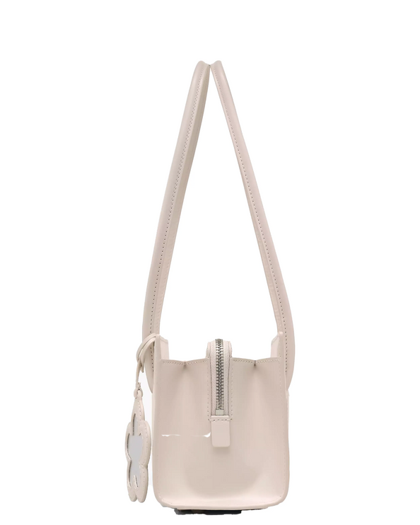 Marc Jacobs Women's The Glam Mirror Satchel Bag Cotton White