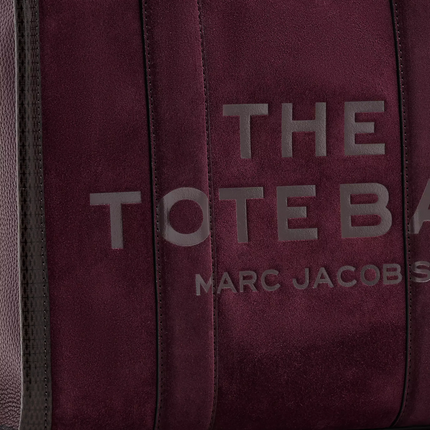 Marc Jacobs Women's The Suede Medium Tote Bag Dark Plum