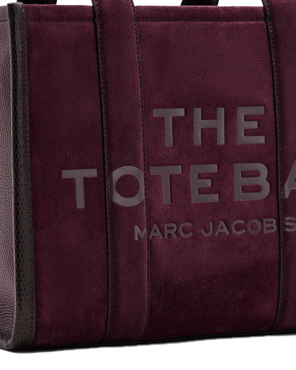 Marc Jacobs Women's The Suede Medium Tote Bag Dark Plum