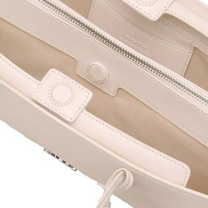 Marc Jacobs Women's The Glam Mirror Satchel Bag Cotton White