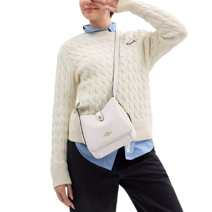 Coach Women's Hadley Mini Crossbody Bag Gold/Chalk