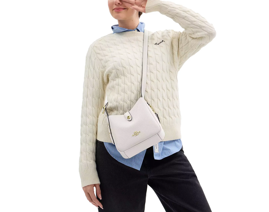 Coach Women's Hadley Mini Crossbody Bag Gold/Chalk