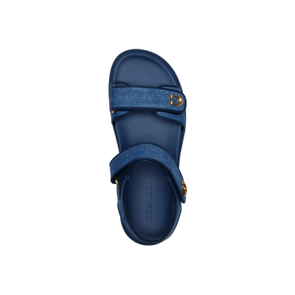 Coach Women's Brynn Sandal Denim/Deep Blue