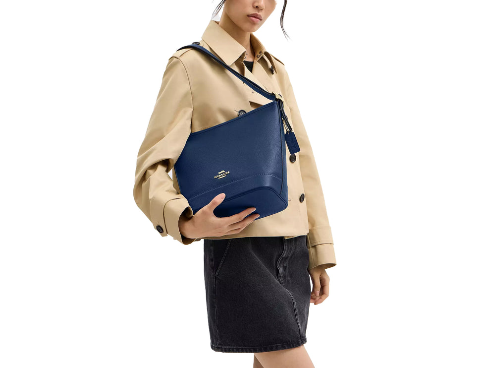 Coach Women's Jude Duffle Bag Gold/Deep Blue