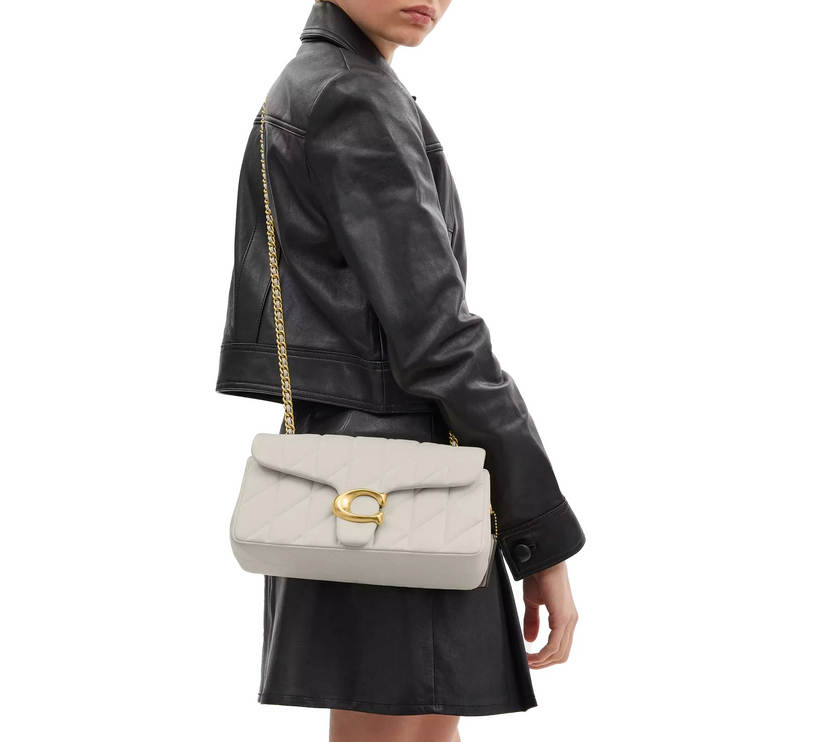 Coach Women's Tabby Shoulder Bag 26 With Pillow Quilting Brass/Chalk