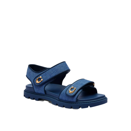 Coach Women's Brynn Sandal Denim/Deep Blue