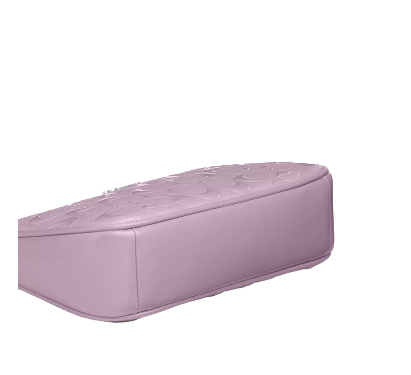 Coach Women's Nolita 19 In Signature Leather With Heart Charm Silver